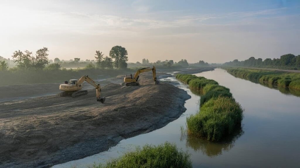 Adhiya River Bunding Phase 1
